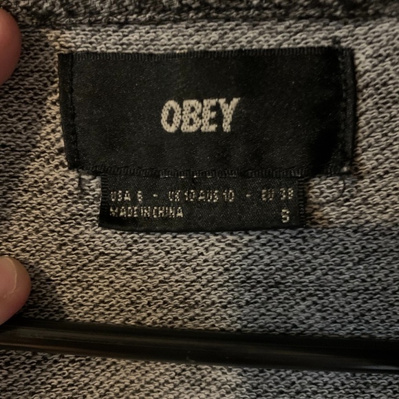 Embroidered Obey Hoodie - Picture 3 of 5